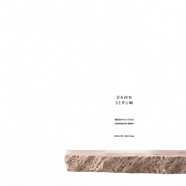 Layer 4 of the 4-layer example on a transparent background: Stone plinth and label text