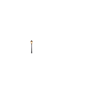 First left distant street lamp