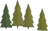 Layer: Far left small pine group