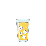 Glass of lemonade