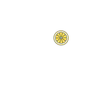 Lemon slice on rim